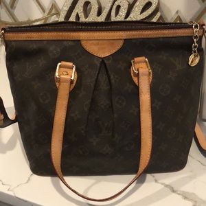 AUTHENTIC VINTAGE LOUIS VUITTON PALERMO PM MONOGRAM CANVAS HANDBAG